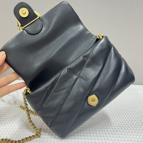 Pinko Quilted Rhinestone-Embellished Bird Bag - Picture 8 of 9